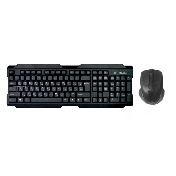 کیبورد و ماوس بی سیم ایکس پی-پرواکت مدل XP-W4400B با حروف فارسی